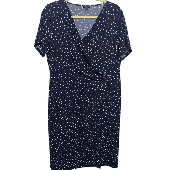Talbots Petite Polka Dot Dress - Picture 1 of 10